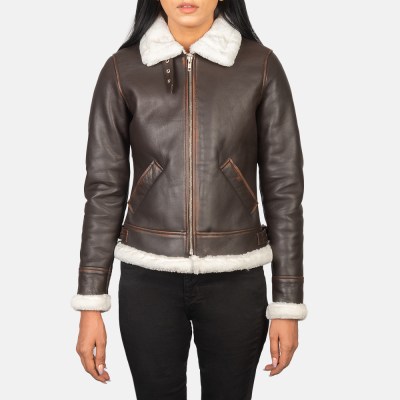 Women’s B-3 Bomber Leather Jacket
