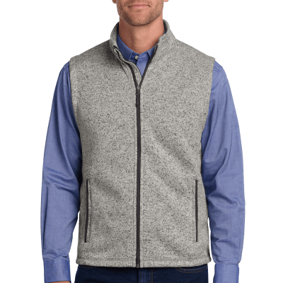 Men’s Sweater Fleece Vest Warm, Stylish & Customizable