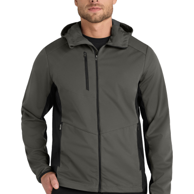 Men’s Hooded Soft Shell Jacket Lightweight Performance & Customizable