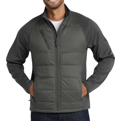 Men’s Hybrid Soft Shell Jacket – Stretch Performance & Customizable