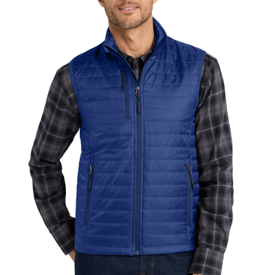 Men’s Packable Puffy Vest Lightweight, Travel-Ready & Customizable