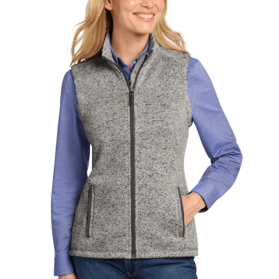 Women’s Sweater Fleece Vest Warm, Refined & Customizable
