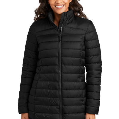 Women’s Puffy Long Jacket Insulated & Water-Resistant