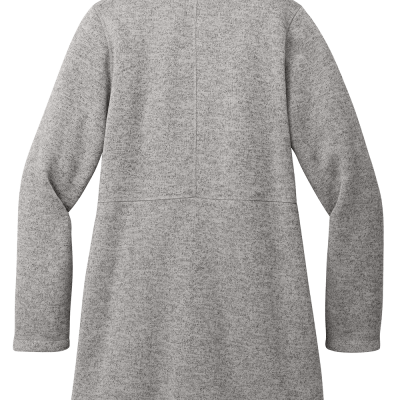 Women’s Arc Sweater Fleece Long Jacket – Warm, Elegant & Customizable