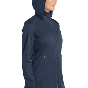 L719_DRESS BLUE NAVY_MODEL_HOOD