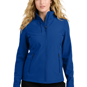 L720_True Royal_Model_Front Women’s Core Soft Shell Jacket