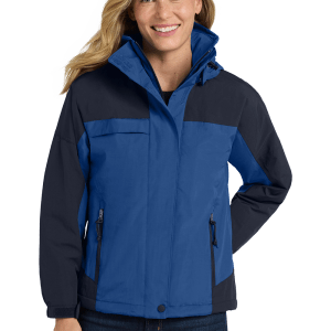 L792_REGATTA BLUE_NAVY_MODEL_FRONT Women’s Waterproof Ripstop Jacket