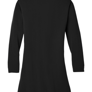 LK5434_black_flat_back Women’s Long Pocket Cardigan