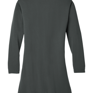 LK5434_greysmoke_flat_back Women’s Long Pocket Cardigan