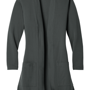 LK5434_greysmoke_flat_front Women’s Long Pocket Cardigan