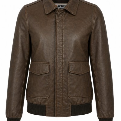 Women’s A-2 Bomber Pilot Leather Jacket