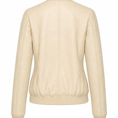 Women’s MA-1 Bomber Pilot Leather Jacket