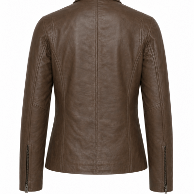 Women’s Cafe Racer Classic Leather Jacket