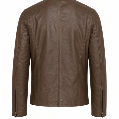 Men’s Cafe Racer Classic Leather Jacket